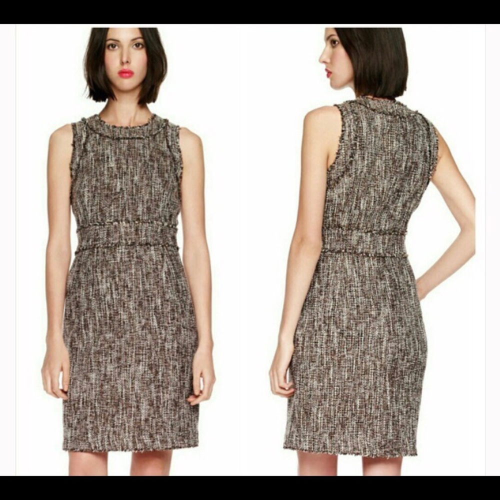 NWT Michael by Michael Kors Brown Tweed Dress 6